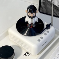 Retro 2024 Audio Vinyl Record Cute Mini Speaker Decoration Creative Gift cd Player Portable Girl