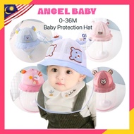 0Newborn 0-36m Baby Face Shield Protector Hat with Velcro Removable Type | Baby Face Cap With Protec