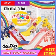 GOOGOO BIRD Mini Slide WITH Basketball Frame Kids Playground Gelongsor Budak Kecil Gelongsor Murah Gelongsor Mainan