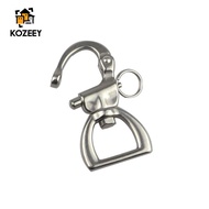 [KOZEEY] Swivel Eye Snap Shackle Rotating Webbing Shackle for Marine Sailing Sailboat