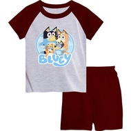SANkids_Store/ CLOTHES/ SUITS KIMONO SUITS FOR GIRLS/COW BLUEY PICTURES/ SOFT TC MATERIAL DTF PRINTI