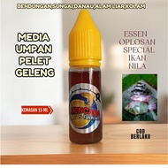 Essen nilamujaer/oplosan special geleng/umpan ikan mas/esen media pelet/target ikan nila/kemasan 15m