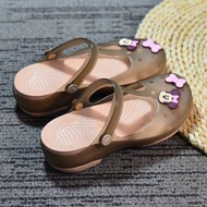 Genuine Mary Jane Hole Shoes Women's Jelly Soft Bottom Sandals 2023 Summer New Beach Nurse Shoes Platform Slippers