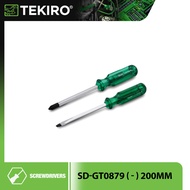 TEKIRO Go-Thru Green Handle Screwdriver ( SD-GT0871  SD-GT0872  SD-GT0879  SD-GT0880  SD-GT0881 )