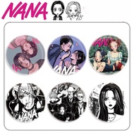 Nana Badge Black White Manga Style Round Brooch Ita Bag Ornament Oosaki Nana Komatsu Bagdes Cute Acc