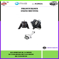 Kia Sportage QL 2.0 Diesel 2016 Oem Engine Mounting (LH 21830-D9300/RH 21810-D9500/RR 21950-D9100)