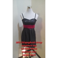 Majan preloved spaghetti strap sequence top cocktail/medium/available