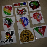 Sticker outdoor motor dan kereta Apache pangkah the Boss samurai