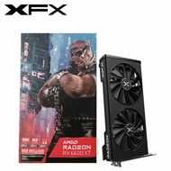 ใหม่ XFX RX 6600 XT 6600XT 8GB 6650 XT การ์ดจอ GPU Radeon RX6600XT RX6600 GDDR6การ์ดจอเดสก์ท็อปพีซีและเกมคอมพิวเตอร์ส่วนบุคคล AMD