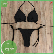 💖【Lowest price】Jay เซ็ตบิกินี่สุดเซ็กซี่สำหรับผู้หญิงชุดว่ายน้ำจีสตริงข้างจีสตริงชายหาดชุดว่ายน้ำชุด