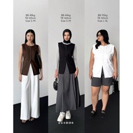 Ecinos - Eros Linen Vest 2.0 - Women's Top (Linen Vest With Adjustable Waist-Strap) Vest