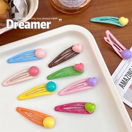 Cute 053 Hair Clip Circle Heart colorful