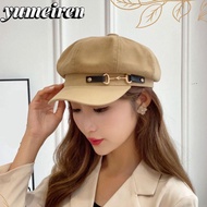 YUMEIREN Vintage Beret Hat, Soft Adjustable Newsboy Hat, Fashion Paperboy Beret Painter Cap Woolen B