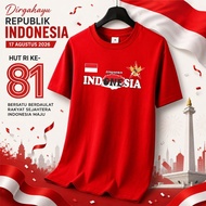 MERAH T-Shirt Tops Happy Birthday Ksos Hut Independence 17 August Kederkaan B T-Shirt Wanita Hut Ri 