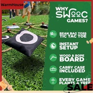 Giant Tic - -Toe Outdoor Game Instant Setup, No Assembly Bean-Bag Toss Games Set,Giant - for Adults