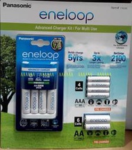 COSTCO好市多代購(Panasonic eneloop 電池+充電器套組,3號6顆+4號4顆)