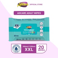 Adcare Adult/Bath Fragrance Free Wipes Wet Tissue Body Wipes (20's)