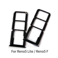 Original For OPPO Reno5 Lite / Reno5 F / Reno5 Z SIM Card Tray Slot Holder Adapter Socket Repair Parts Replacement