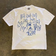 Cool oversize Miuzi t-shirts and t-shirts with funny cat patterns. DT668