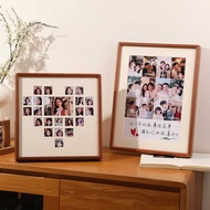 48 Palace Grid Solid Wood Tenon Mao Photo Frame Photo y Couple 9 Palace Grid Table Wedding Wall Hang
