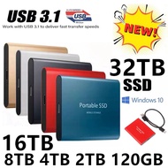 HD Hard Drive 32TB 16TB 8TB 4TB External SSD Hard Drive Mass Storage USB3.1 Transfer Memory Hard Drive