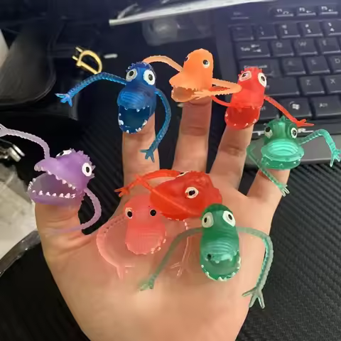 50/20PCS Dinosaur Finger Puppet Funny Small Toys Weird Stuff For Kids Party Favors Regalos Cumpleaño