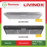 【PWP RM99 Install】LIVINOX 3ft Slim Cooker Hood LCH-601A-90BL + Hob LGH-218 2B-BL / LEH-4118ICS Dapur