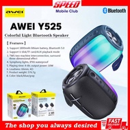 Awei Y525 Portable Bluetooth Speaker | IPX6 Waterproof | RGB Light | Bluetooth 5.3 | USB Outdoor Mini Loudspeaker