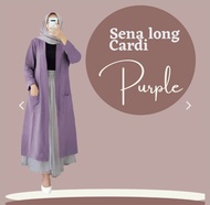 sena long cardi/cardigan wanita terbaru/cringkel premium