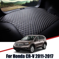 Leather Car Trunk Mats For Honda CRV CR-V 2011 2012 2013 2014 2015 2016 2017 Waterproof Floor Pads T