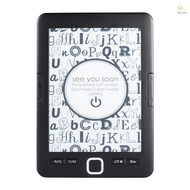 E-Book Reader 6'' Glimmer-Free and Eye-Friendly E-Reader with Protective Case LED Display Light Ligh