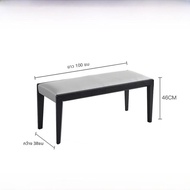 Stool ทรงยาวแบบเรียบง่ายและหรูหรา ทำจากไม้แท้ สำหรับใช้ในบ้าน ร้านอาหาร หรูหรา ขนาดเล็ก สีไม้ อเนกปร