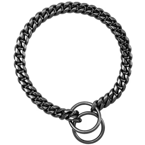 10.0mm Dog Collar P chain pet Collars Stainless steel dog neck chain Metal Dog Training Iron Collars