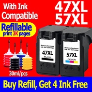 Canon PG 47XL CL 57XL ink PG47XL CL57XL ink Cartridge compatible for Canon E480 E477 E470 E460 E410 