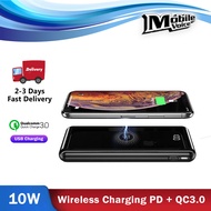 Raptor Juice Premium 10W Qi Wireless 10000 mAh Powerbank with Type-C PD3.0 / QC3.0 USB Power bank for Iphone Samsung Huawei Oppo Xiaomi