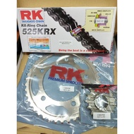 CBR650 CBR650F RK SPROCKET SET (525KRX RX-RING CHAIN 120L 15T/42T)