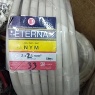 Kabel ETERNA 3x2.5 3x2,5 potongan NYM 30, 31, 32 ,33 ,35, 35 ,36 METER