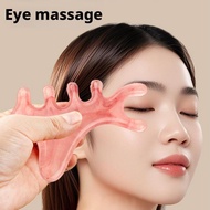 Pink Resin Five Tooth Massage Comb Acupoint Meridian Massage Face Head Comb Head And Massage C6k3