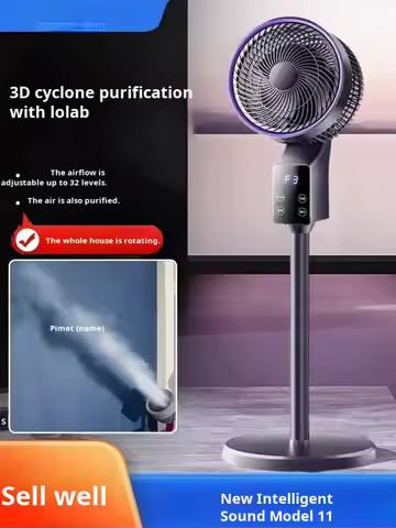 Stand Floor Fan Cooling Air Circulation Fan Turbo Convection Mute Cooling Fan Stand Floor Fan Timing