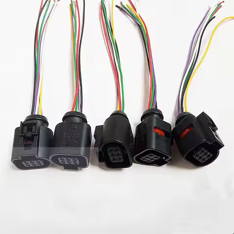 6 Pin/Way Throttle Connector Door Plug Wire Cable 5N1 973 206 For VW Passat Tiguan Magotan Jetta Bor