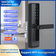 รุ่นK9 กลอนประตูดิจิตอล Digital Door lock สแกนลายนิ้วมือ รหัด กุญแจ การ์ด TT LOCK APP รับประกัน1ปี