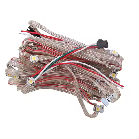 50 X SK6812 Pre-soldered Addressable Individually RGBW LED String Neutral White WWA Pixel Module Lig
