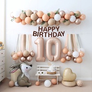 Ins Style Baby Boy Grils Birthday Balloon Decoration Crepe Paper Background Birthday Party Decoration