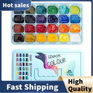 Art Beginner 24 Color Jelly Gouache Paint Set 30ML Concentrated Gouache Paint Refill Packs Gouache R