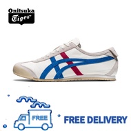 Onitsuka Tiger Onitsuka Tiger Sneakers MEXICO 66 Men's and Women's Small White Shoes Classic Casual Shoes TH2J4L White/Blue【100%Original】