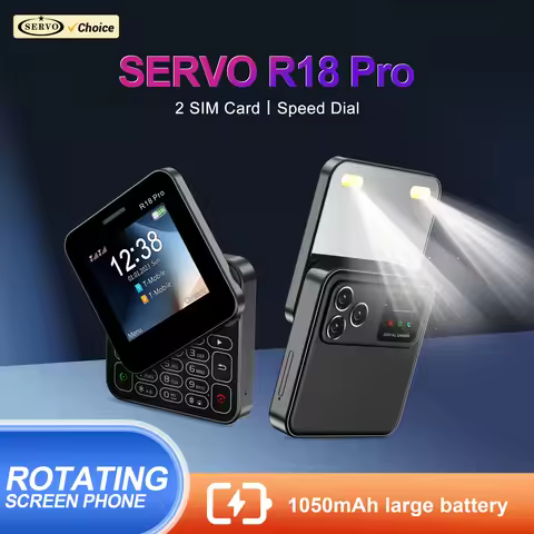 SERVO R18 PRO 2.4" Slide Feature Mobile Phone Speed Dial Magic Voice Flashlight FM Radio Dual SIM Ca