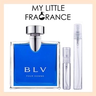 [5ml/10ml Decant] Bvlgari BLV Pour Homme EDT Eau de Toilette Men Man Bulgari B.L.V BVL [Perfume Fragrance Travel Sample]