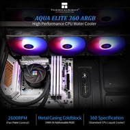 Thermalright AQUA ELITE 360 ARGB BLACK&WHITE AIO CPU LIQUID COOLER AE360 ARGB BLACK&WHITE Equipped w