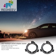 2pcs H7 LED Headlight Bulb Holders Adapters Socket for Hyundai Veloster KIA Tools [Redkeev.sg]