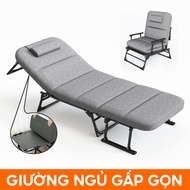 Giường Xếp Gấp Gọn Giường Gấp Văn Phòng Kiêm Ghế Ngồi Tiện Lợi Có Nệm Nằm Êm Rộng Tho